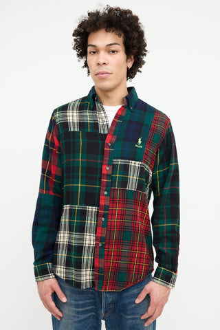 Ralph Lauren X Palace BD Pieced Flannel Shirt