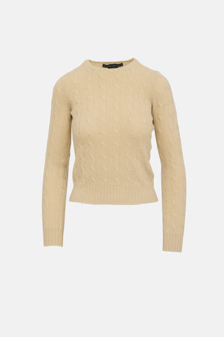 Ralph Lauren Cashmere Cable Knit Sweater