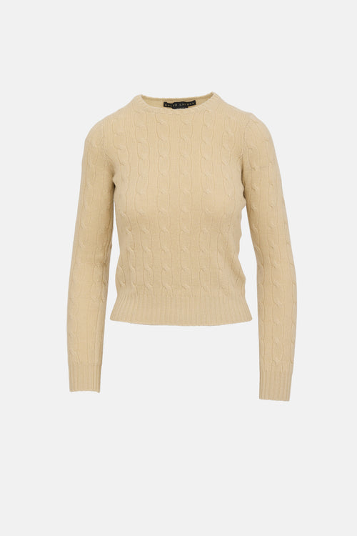 Ralph Lauren Cashmere Cable Knit Sweater