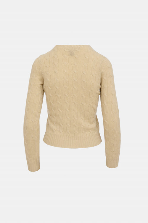 Ralph Lauren Cashmere Cable Knit Sweater