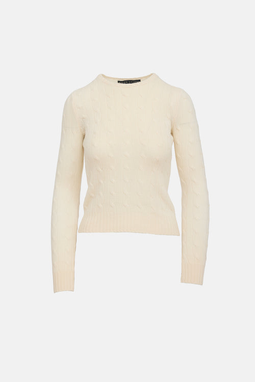 Ralph Lauren Cashmere Cable Knit Sweater