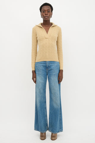 Ralph Lauren Cashmere Cable Knit Sweater