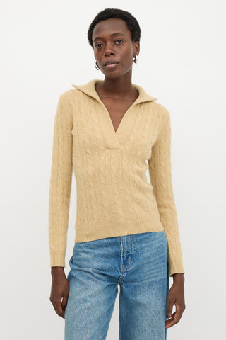 Ralph Lauren Cashmere Cable Knit Sweater