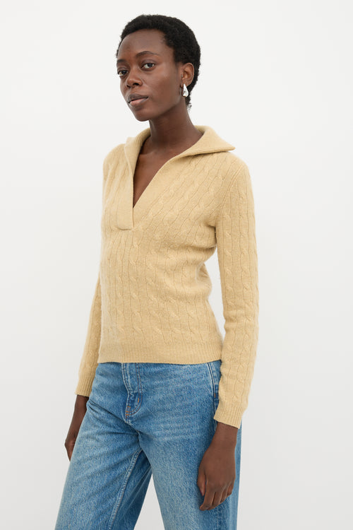 Ralph Lauren Cashmere Cable Knit Sweater