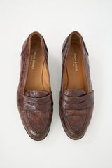 Ralph Lauren Embossed Leather Loafer