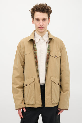 Ralph Lauren Polo Wool & Canvas Reversible Jacket