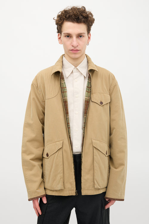 Ralph Lauren Polo Wool & Canvas Reversible Jacket