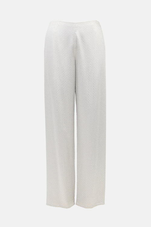 Ralph Lauren Satin Crystal Embellished Pant