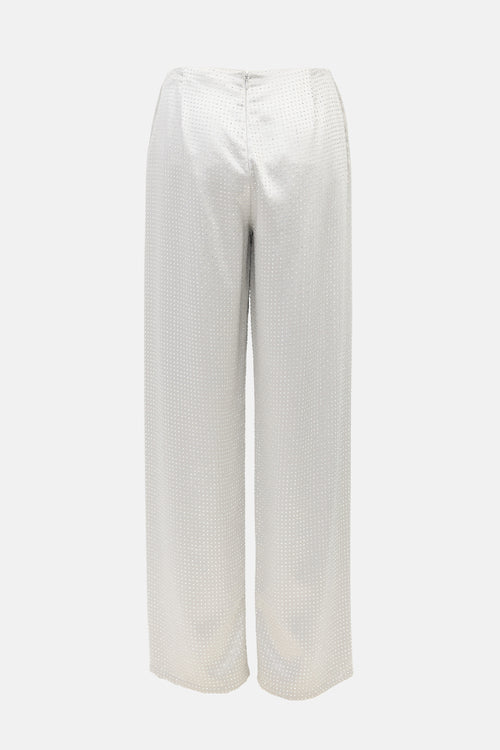 Ralph Lauren Satin Crystal Embellished Pant