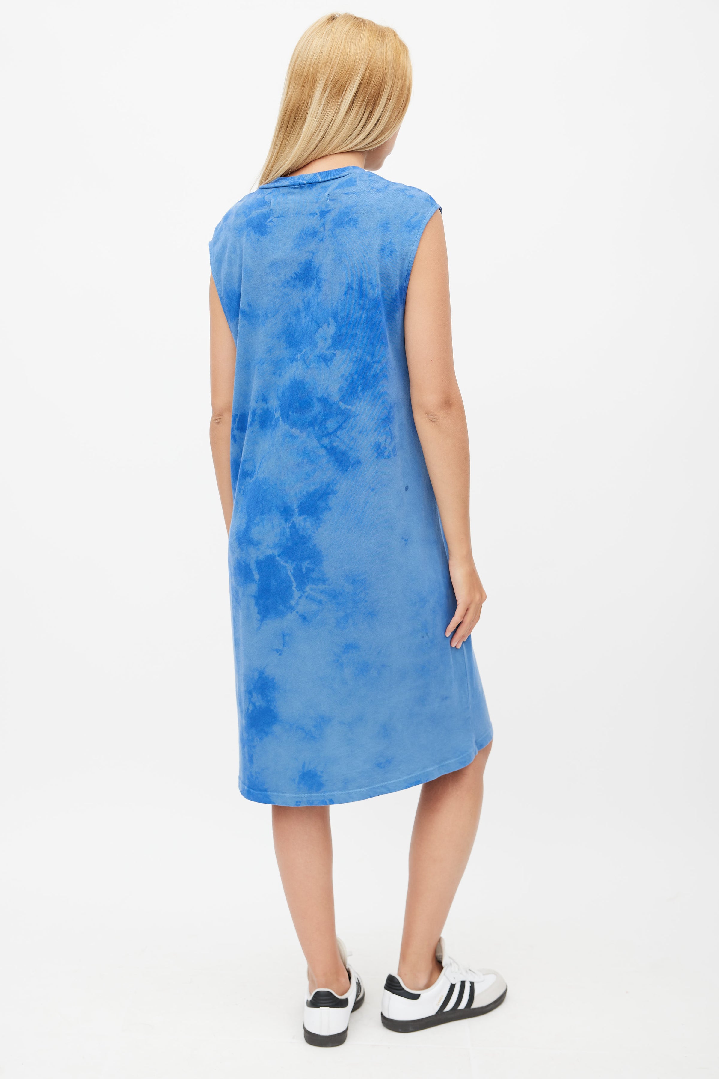Raquel Allegra // Blue Tie Dye Knit Dress VSP Consignment Raquel Allegra // Blue Tie Dye Knit Dress VSP Consignment