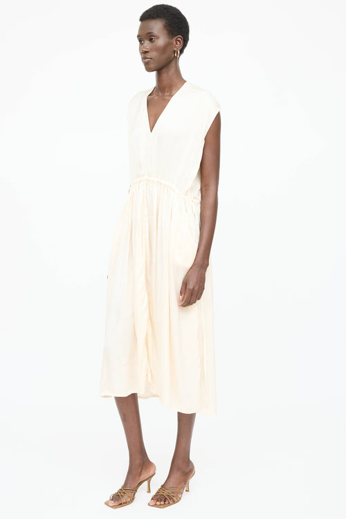 Raquel Allegra Satin Panelled Dress