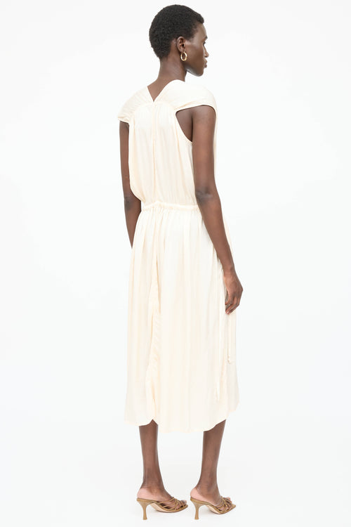 Raquel Allegra Satin Panelled Dress