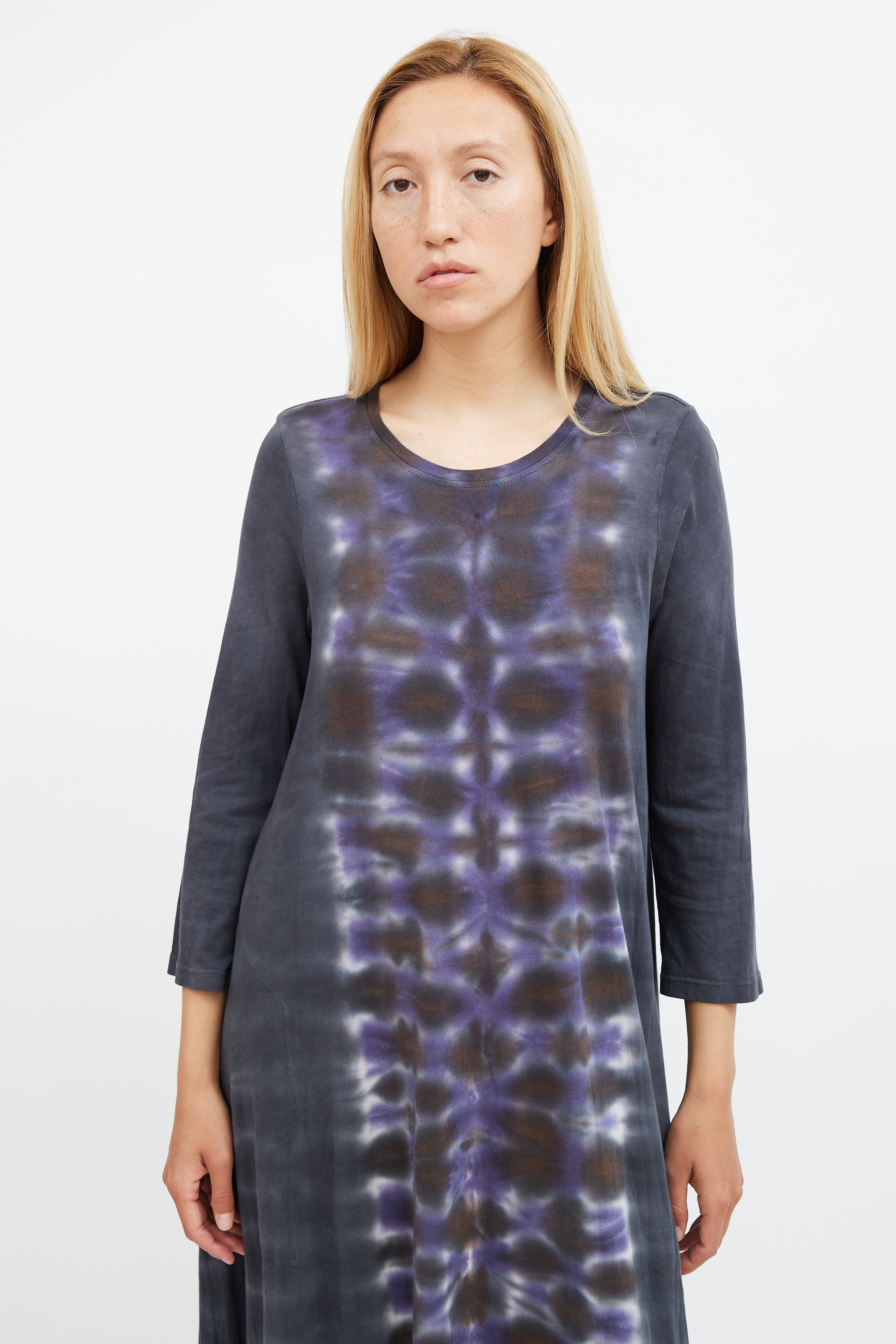 raquel allegra t shirt dress Raquel Allegra Tee Shirt Dress Womens 1 Small Black Gray Crew Neck Short Sleeve