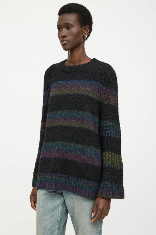 Raquel Allegra Wool Knit Striped Sweater