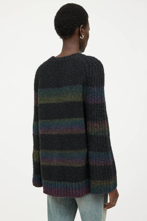 Raquel Allegra Wool Knit Striped Sweater