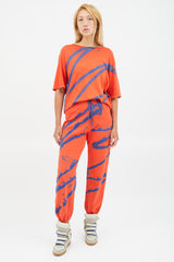 Raquel Allegra Red & Blue Splatter Print Co-Ord Set
