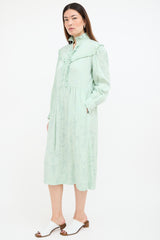 Raquel Allegra Floral Luna Ruffle Dress
