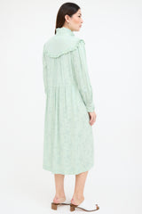 Raquel Allegra Floral Luna Ruffle Dress