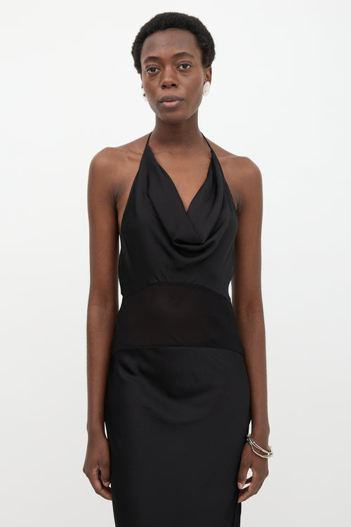 Rat & Boa Satin Orchid Cowl Dress