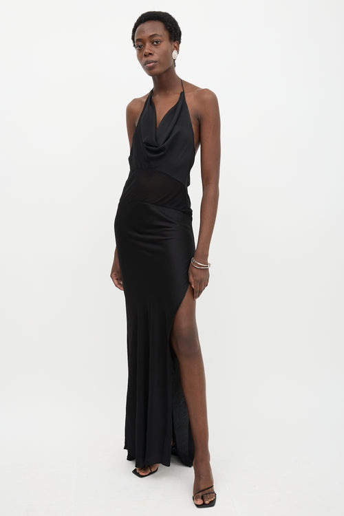 Rat & Boa Satin Orchid Cowl Dress