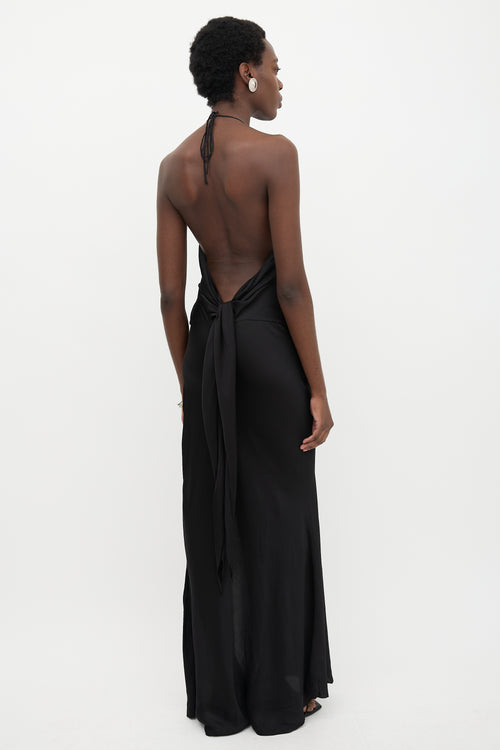 Rat & Boa Satin Orchid Cowl Dress