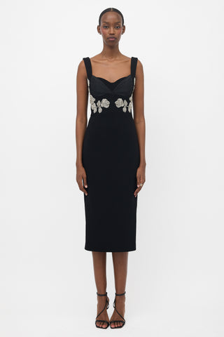 Rebecca Vallance Embellished Sheath Dress