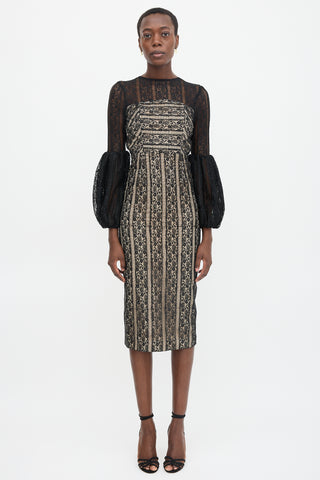 Rebecca Vallance Lace Lou Lou Lantern Dress