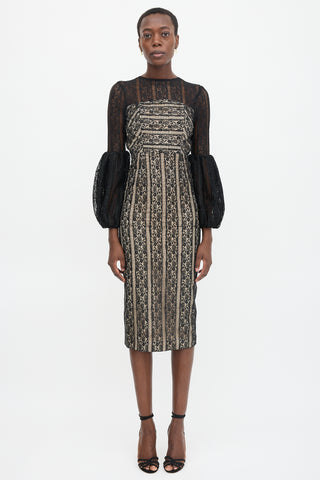 Rebecca Vallance Lace Lou Lou Lantern Dress