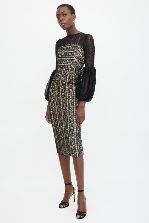 Rebecca Vallance Lace Lou Lou Lantern Dress