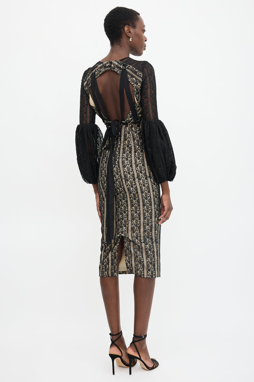 Rebecca Vallance Lace Lou Lou Lantern Dress