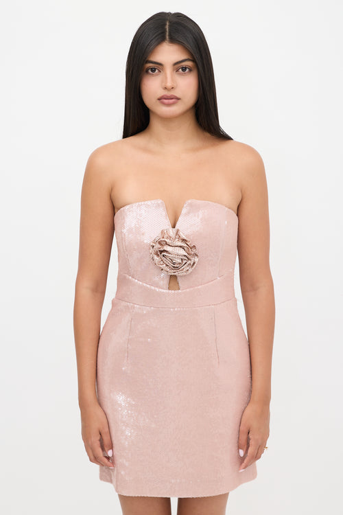 Rebecca Vallance Sequin Mini Dress