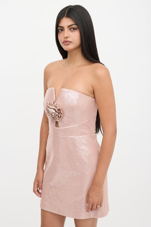 Rebecca Vallance Sequin Mini Dress