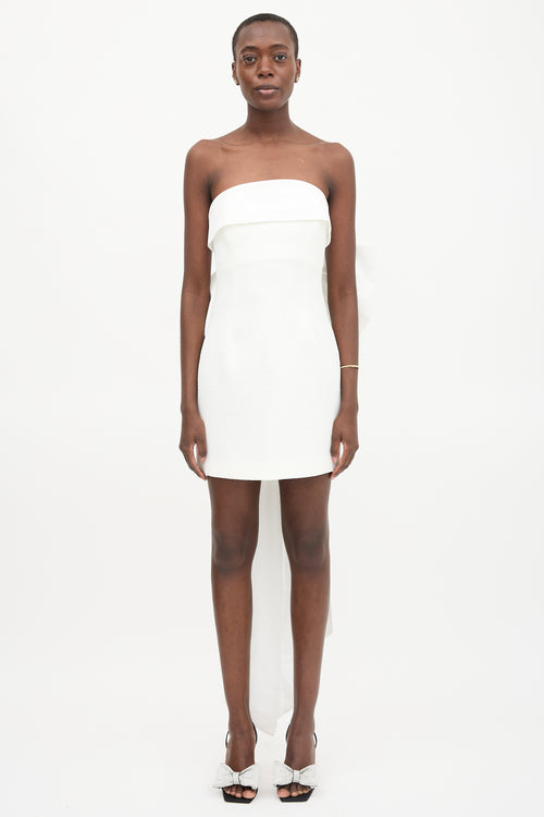 Rebecca Vallance Strapless Daphne Bow Dress