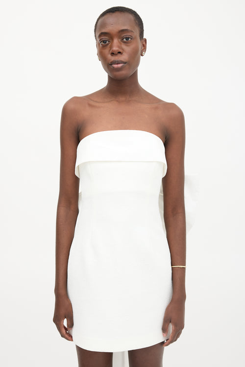 Rebecca Vallance Strapless Daphne Bow Dress