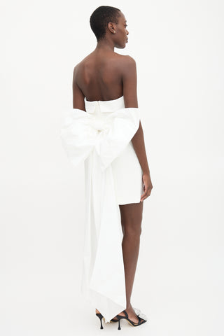 Rebecca Vallance Strapless Daphne Bow Dress