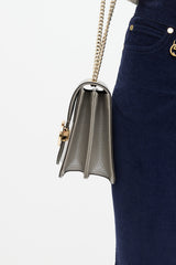 Gucci Leather Dollar Logo Bag