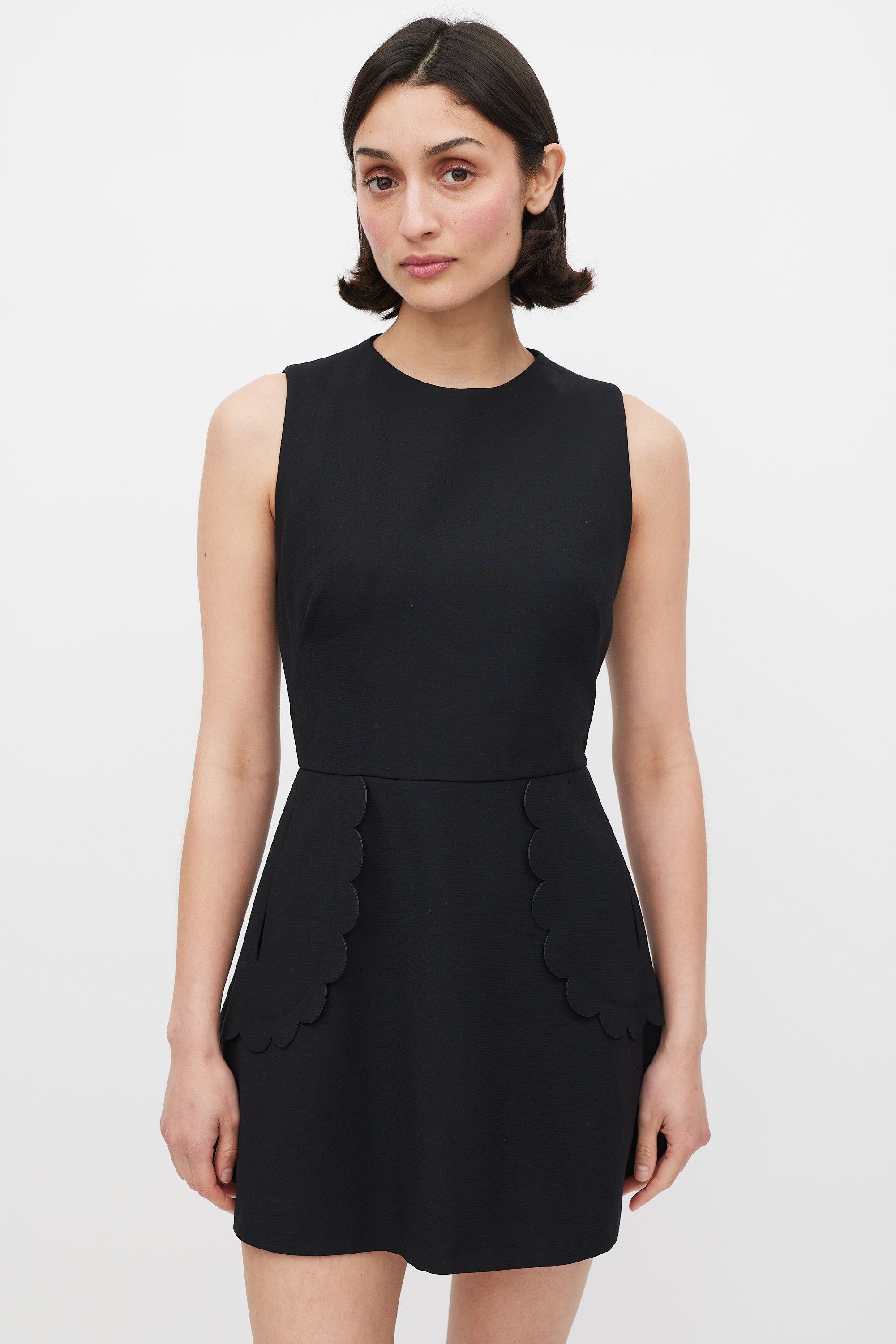 Red Valentino // Scalloped Panel Mini Dress VSP Consignment Red Valentino // Scalloped Panel Mini Dress VSP Consignment