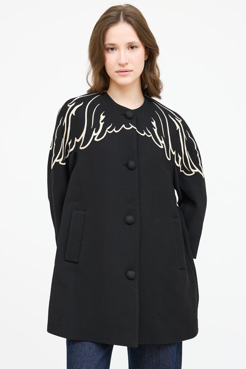 Wool Embroidered Coat