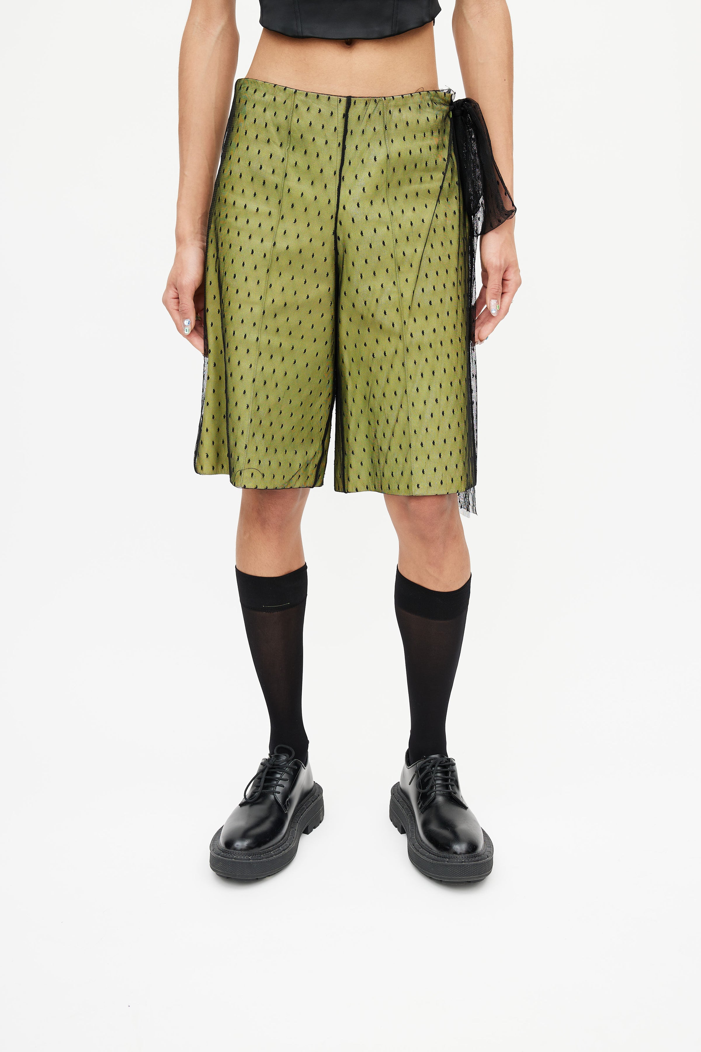 Louis Vuitton Monogram Mesh Tulle Shorts