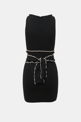 Red Valentino Knit Belted Dress