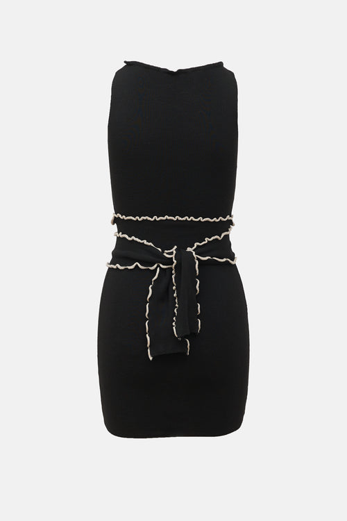 Red Valentino Knit Belted Dress