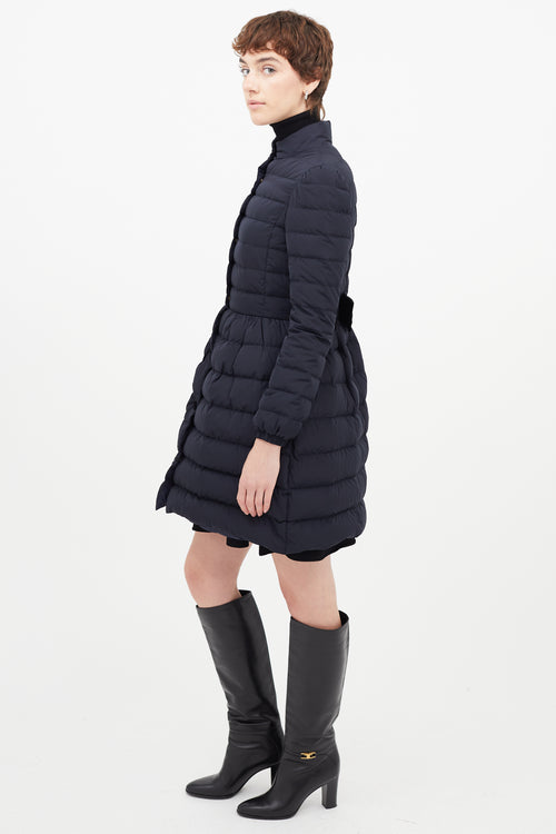Red Valentino Navy Quilted Puffer Jacket