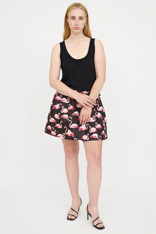 Red Valentino Patterned Sleeveless Dress