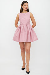 Red Valentino Pink Ruffled Mini Dress