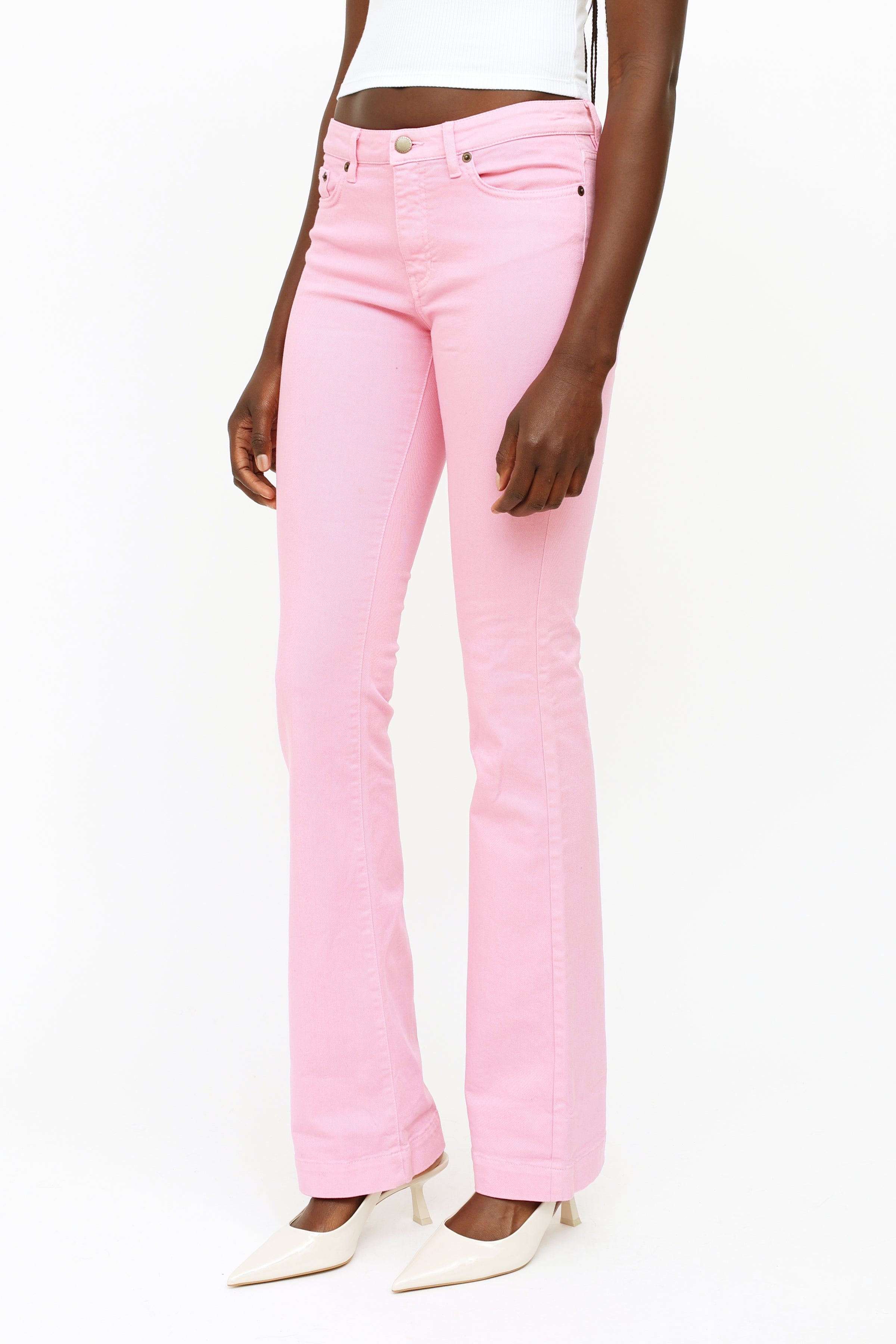 Red Valentino // Pink Denim Low Rise Jeans – VSP Consignment