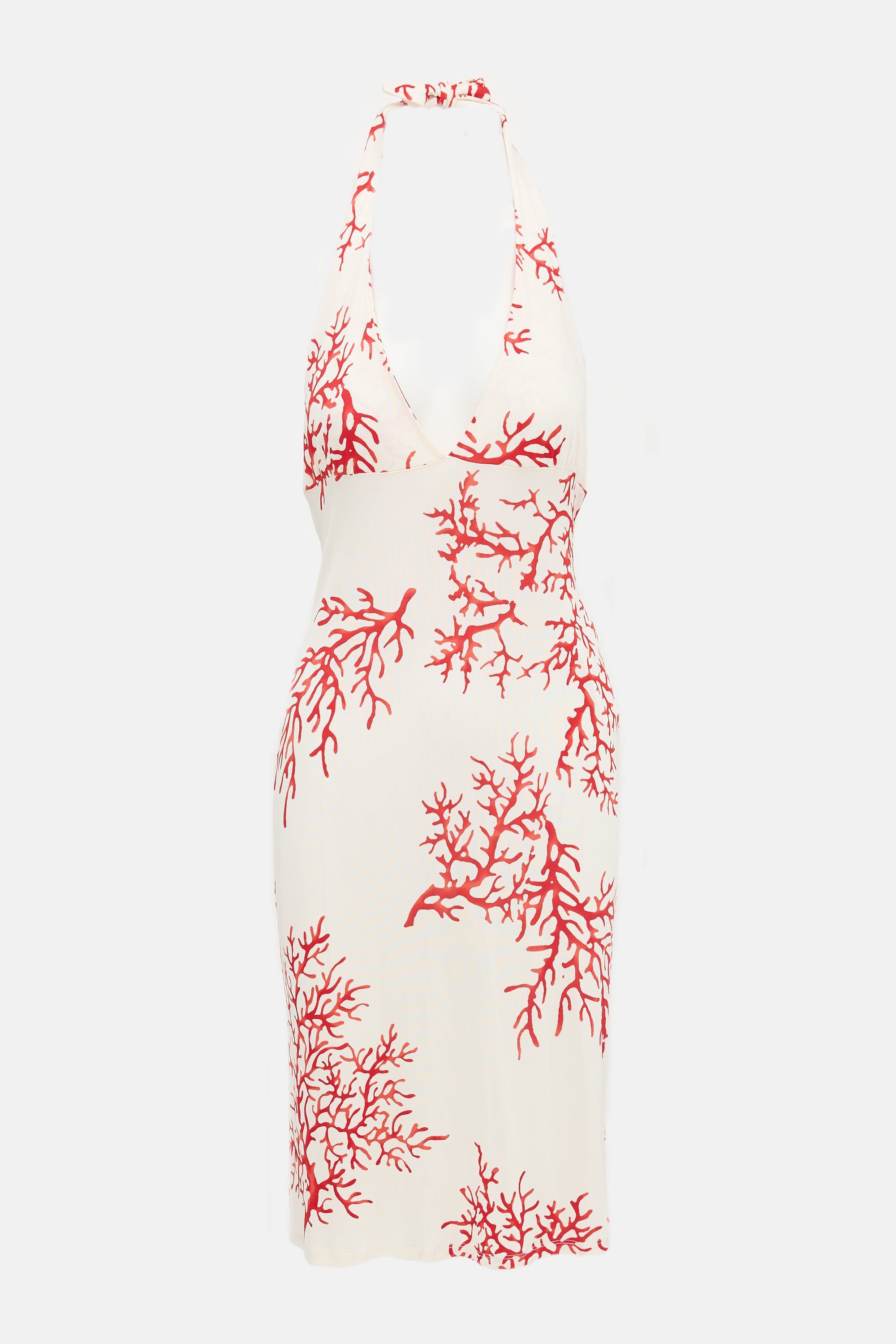 Red Valentino // 2004 Coral Halter Dress – VSP Consignment