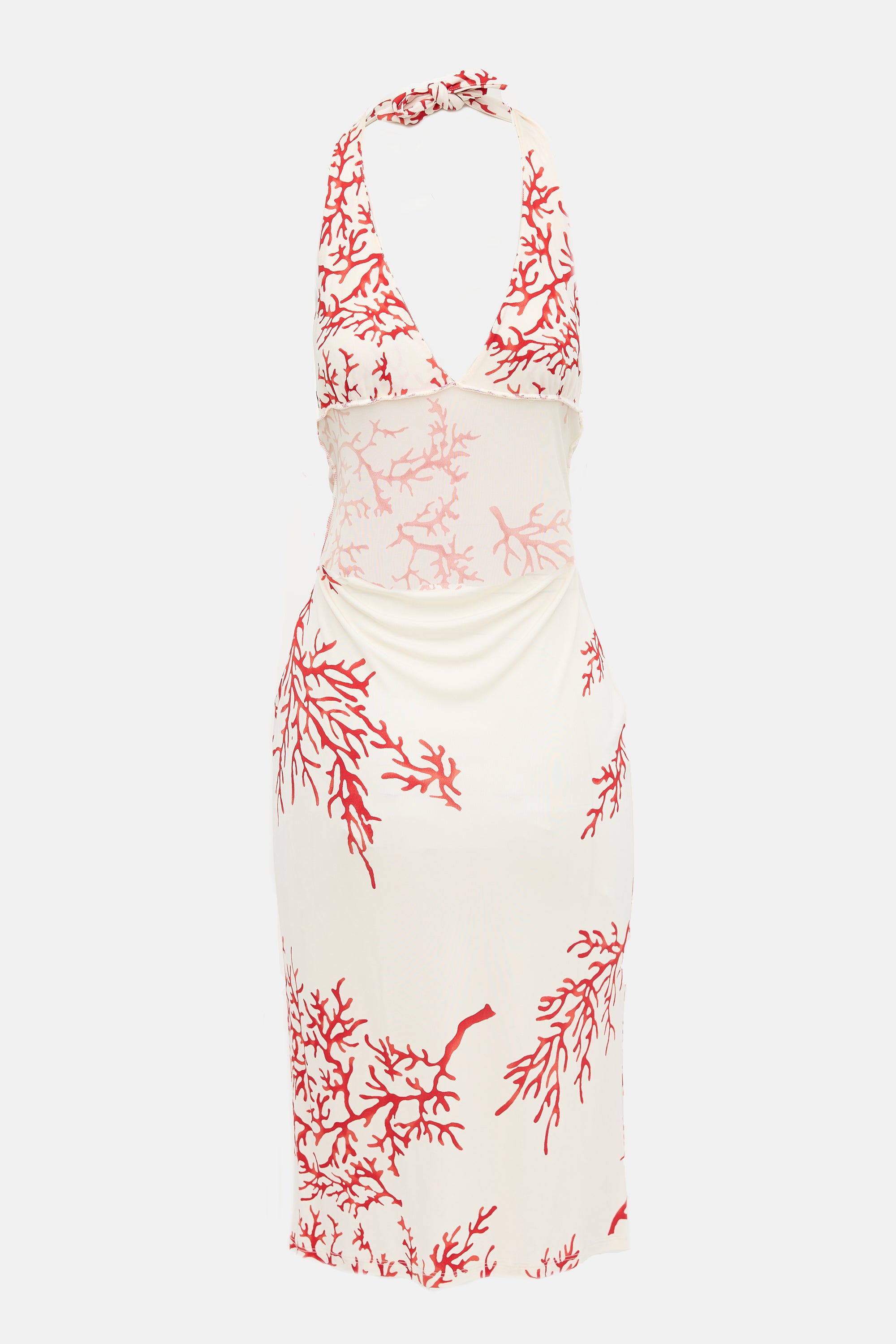 Red Valentino // 2004 Coral Halter Dress – VSP Consignment