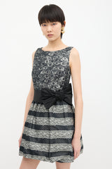 Red Valentino Brocade Bubble Hem Dress