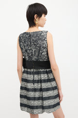 Red Valentino Brocade Bubble Hem Dress