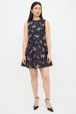 Red Valentino Floral Midi Dress